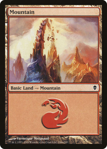 Mountain (244a) [Zendikar] - The Mythic Store | 24h Order Processing