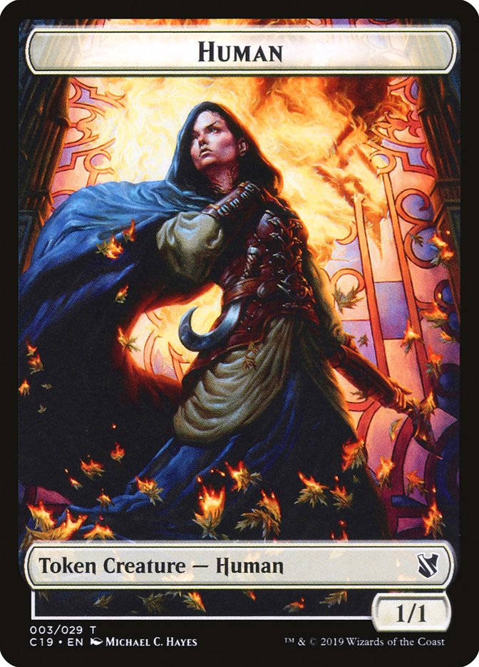 Treasure // Human Double-Sided Token [Commander 2019 Tokens] - The Mythic Store | 24h Order Processing
