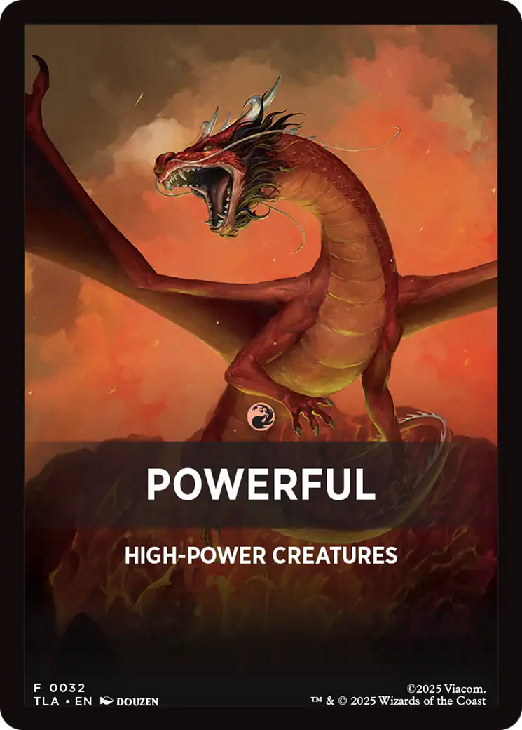 Powerful Theme Card [Avatar: The Last Airbender Tokens] - The Mythic Store | 24h Order Processing