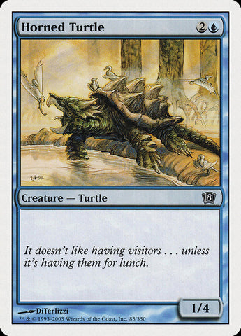 Horned Turtle [Eighth Edition] - The Mythic Store | 24h Order Processing