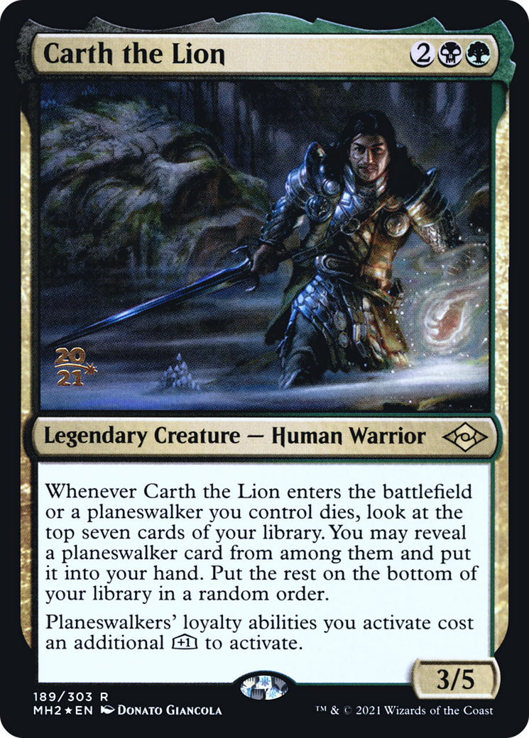 Carth the Lion [Modern Horizons 2 Prerelease Promos] - The Mythic Store | 24h Order Processing