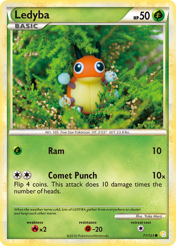 Ledyba (71/123) [HeartGold & SoulSilver: Base Set] - The Mythic Store | 24h Order Processing