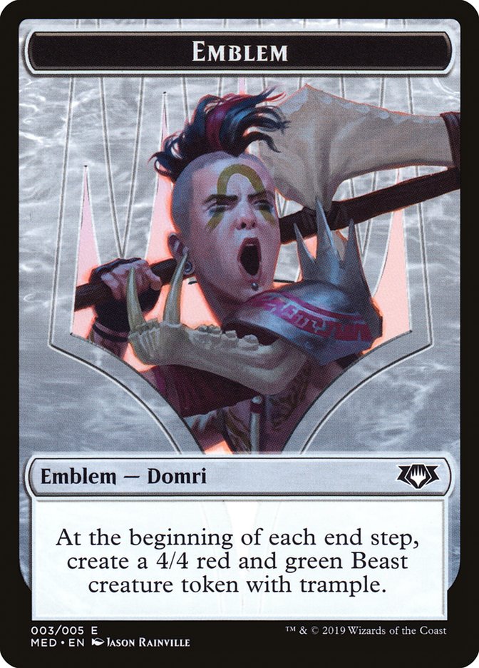 Domri, Chaos Bringer Emblem [Mythic Edition Tokens] - The Mythic Store | 24h Order Processing