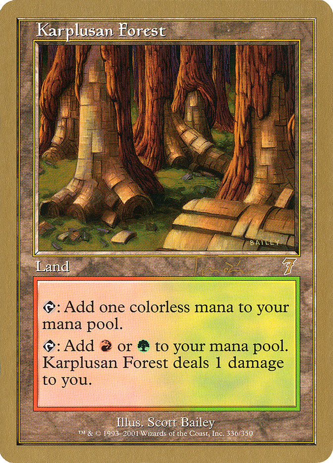 Karplusan Forest (Jan Tomcani) [World Championship Decks 2001] - The Mythic Store | 24h Order Processing