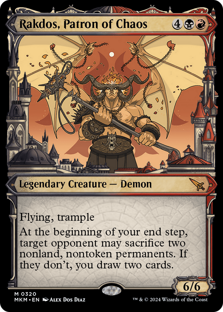 Rakdos, Patron of Chaos (Showcase) (0320) [Murders at Karlov Manor] - The Mythic Store | 24h Order Processing