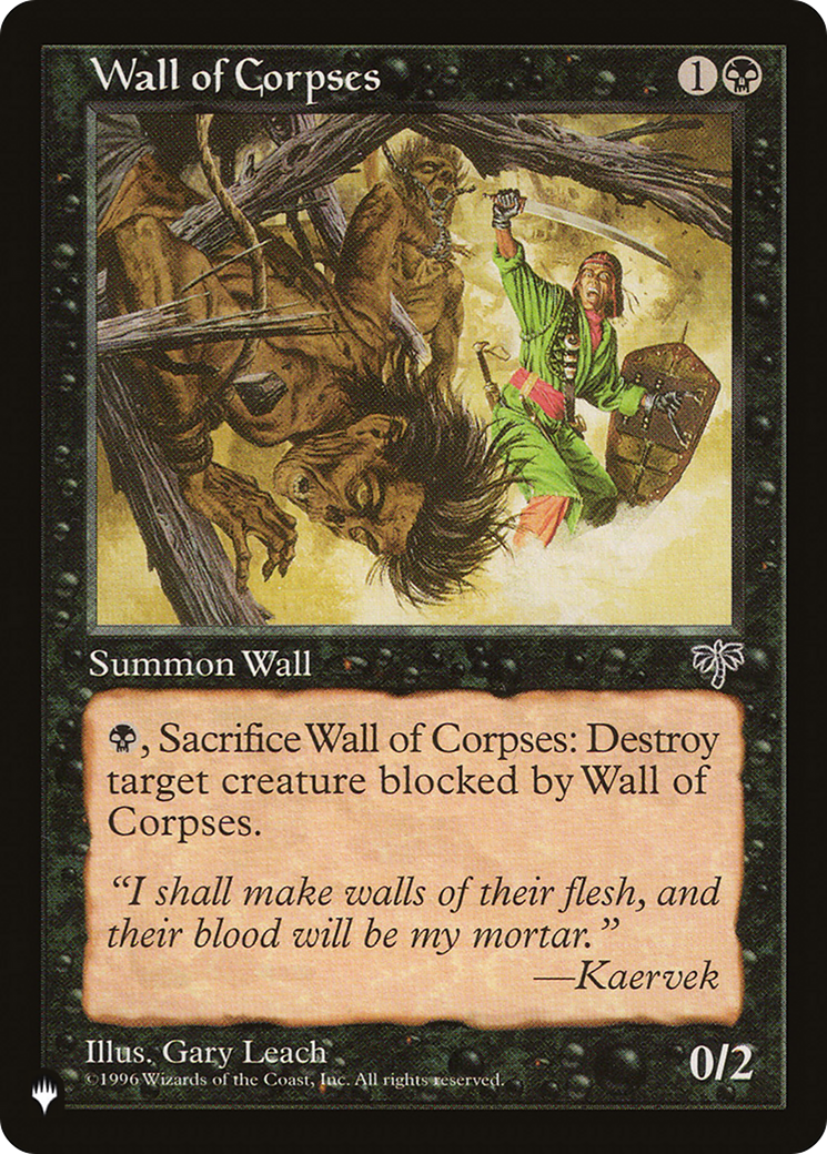 Wall of Corpses [The List] - The Mythic Store | 24h Order Processing