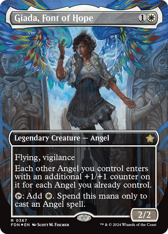 Giada, Font of Hope (Borderless) (Mana Foil) [Foundations] - The Mythic Store | 24h Order Processing