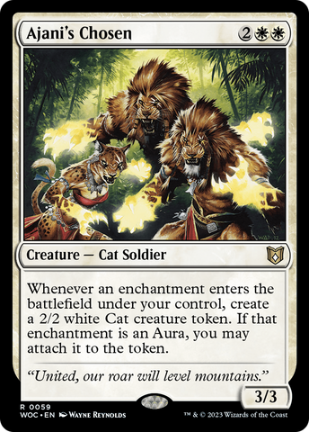 Ajani's Chosen [Wilds of Eldraine Commander] - The Mythic Store | 24h Order Processing