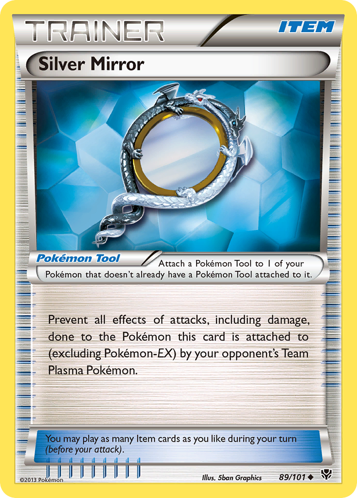Silver Mirror (89/101) [Black & White: Plasma Blast] - The Mythic Store | 24h Order Processing