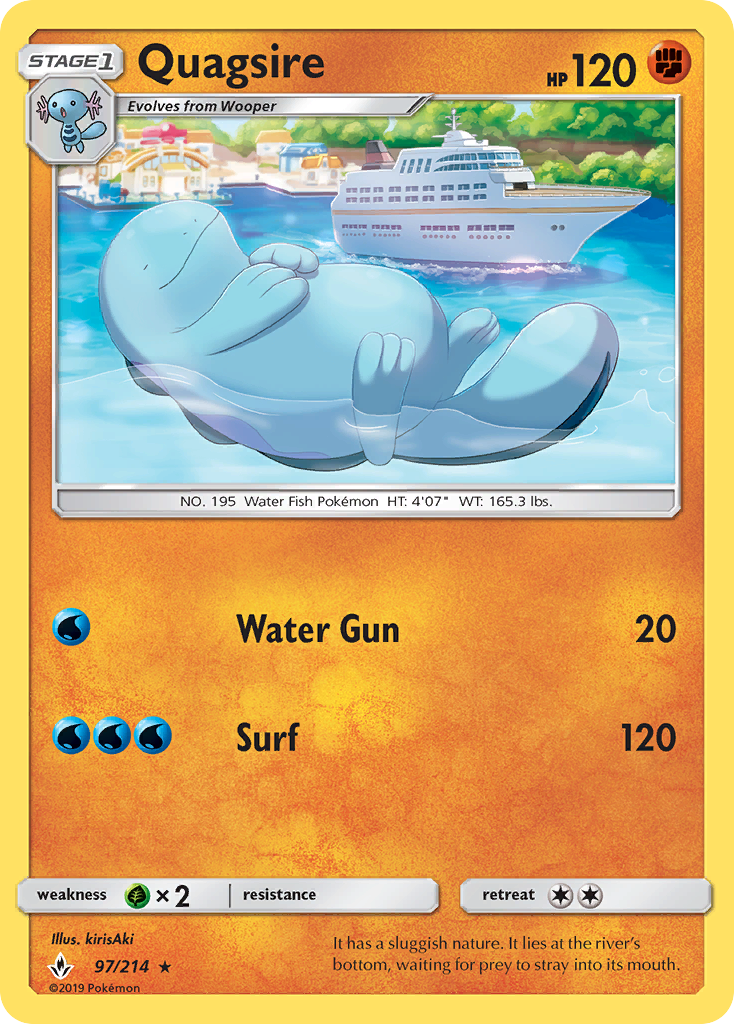 Quagsire (97/214) [Sun & Moon: Unbroken Bonds] - The Mythic Store | 24h Order Processing