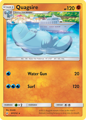 Quagsire (97/214) [Sun & Moon: Unbroken Bonds] - The Mythic Store | 24h Order Processing