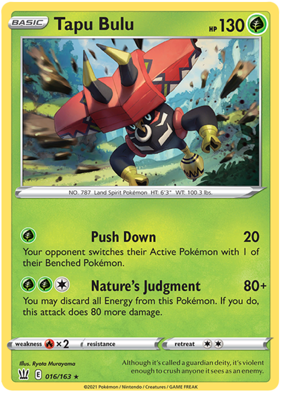 Tapu Bulu (016/163) [Sword & Shield: Battle Styles] - The Mythic Store | 24h Order Processing
