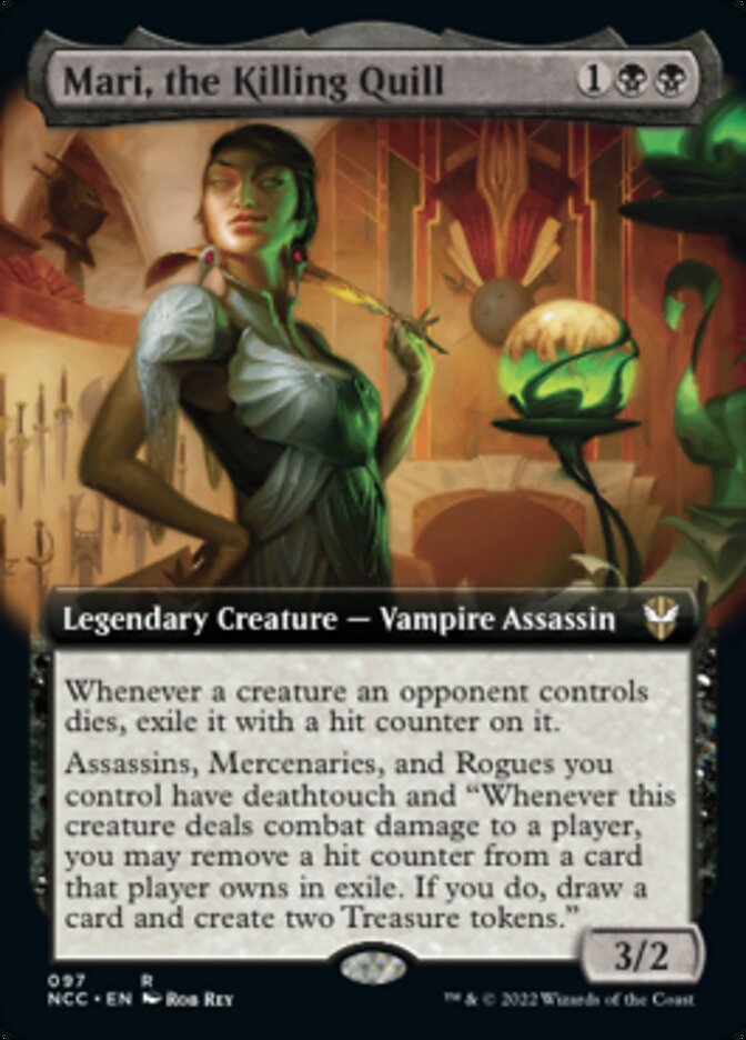 Mari, the Killing Quill (Extended Art) [Streets of New Capenna Commander] - The Mythic Store | 24h Order Processing