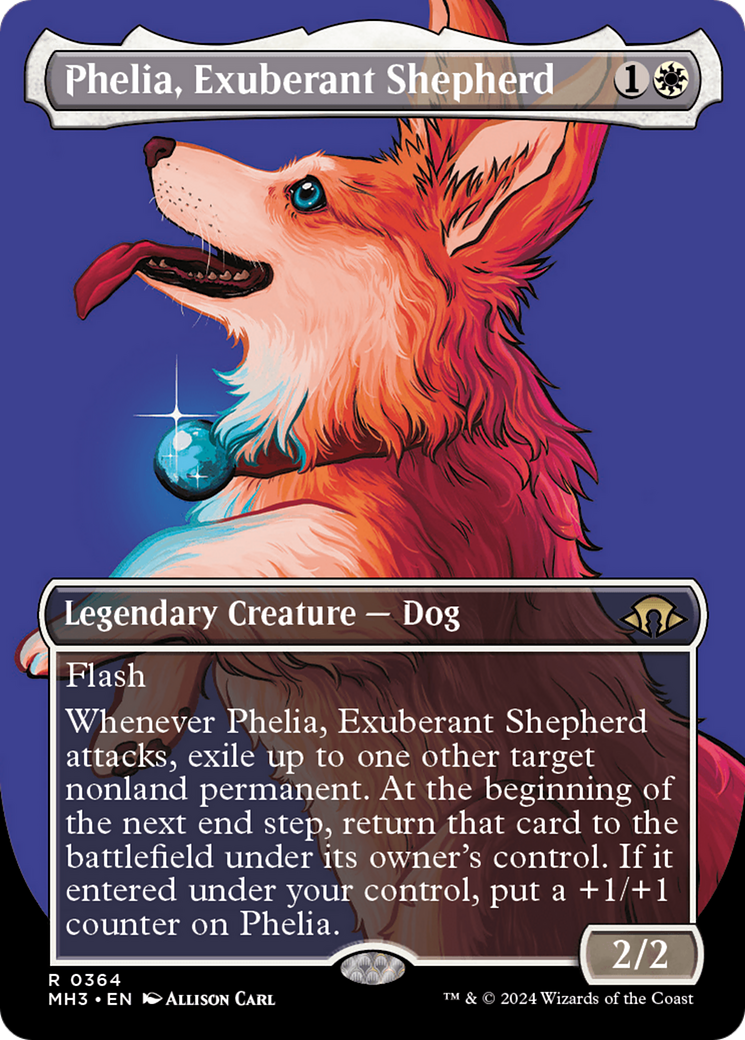 Phelia, Exuberant Shepherd (Borderless) [Modern Horizons 3] - The Mythic Store | 24h Order Processing