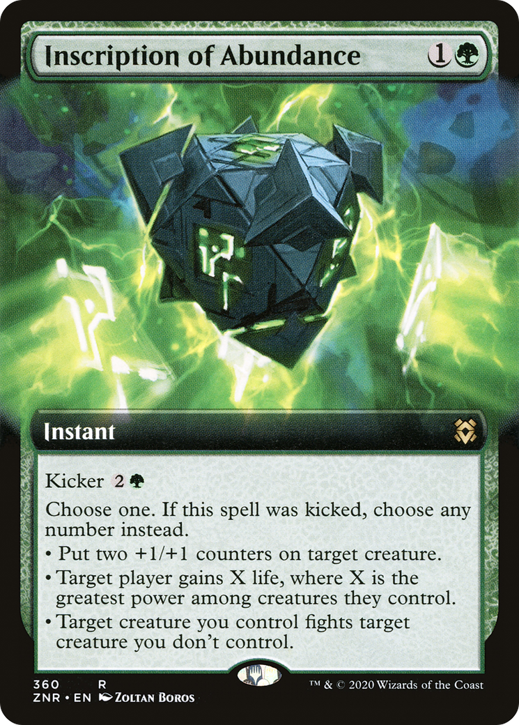 Inscription of Abundance (Extended Art) [Zendikar Rising] - The Mythic Store | 24h Order Processing