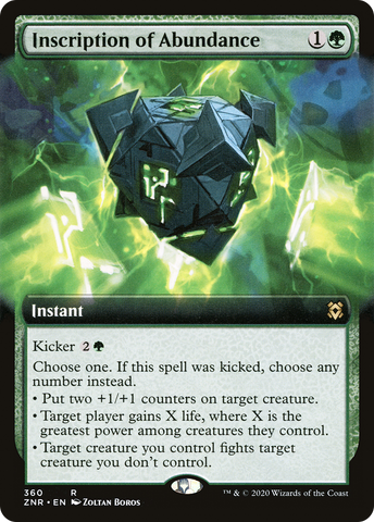 Inscription of Abundance (Extended Art) [Zendikar Rising] - The Mythic Store | 24h Order Processing