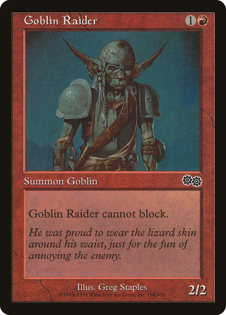 Goblin Raider [Urza's Saga] - The Mythic Store | 24h Order Processing