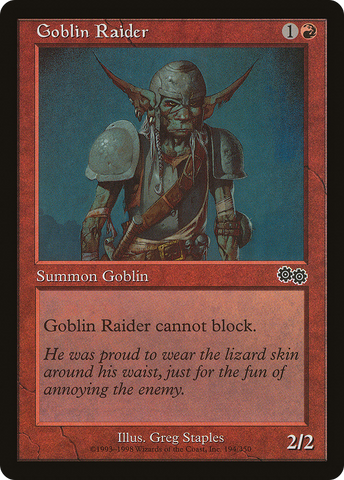 Goblin Raider [Urza's Saga] - The Mythic Store | 24h Order Processing