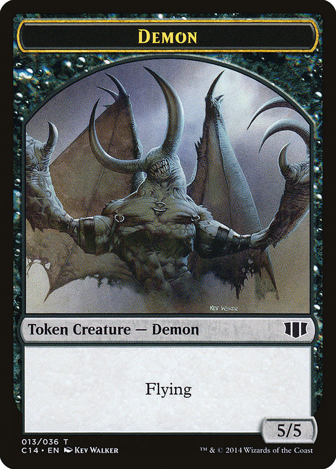 Demon (013/036) // Zombie (016/036) Double-Sided Token [Commander 2014 Tokens] - The Mythic Store | 24h Order Processing