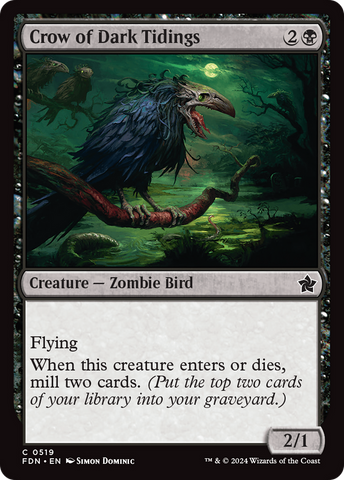 Crow of Dark Tidings [Foundations] - The Mythic Store | 24h Order Processing