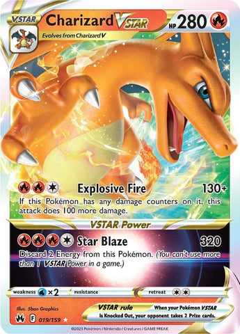 Charizard VSTAR (019/159) [Sword & Shield: Crown Zenith] - The Mythic Store | 24h Order Processing
