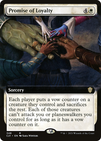 Promise of Loyalty (Extended Art) [Commander 2021] - The Mythic Store | 24h Order Processing