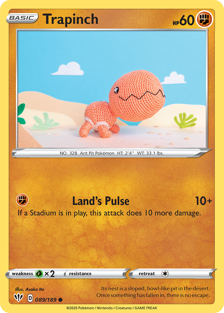 Trapinch (089/189) [Sword & Shield: Darkness Ablaze] - The Mythic Store | 24h Order Processing