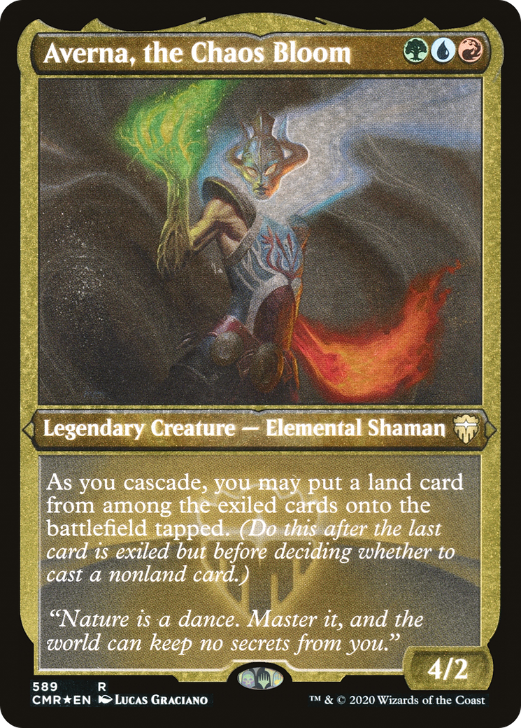 Averna, the Chaos Bloom (Etched) [Commander Legends] - The Mythic Store | 24h Order Processing