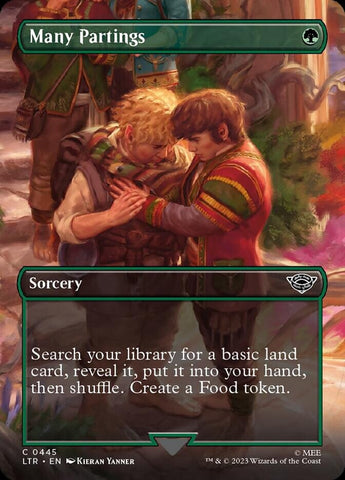 Many Partings (Borderless Alternate Art) [The Lord of the Rings: Tales of Middle-Earth] - The Mythic Store | 24h Order Processing