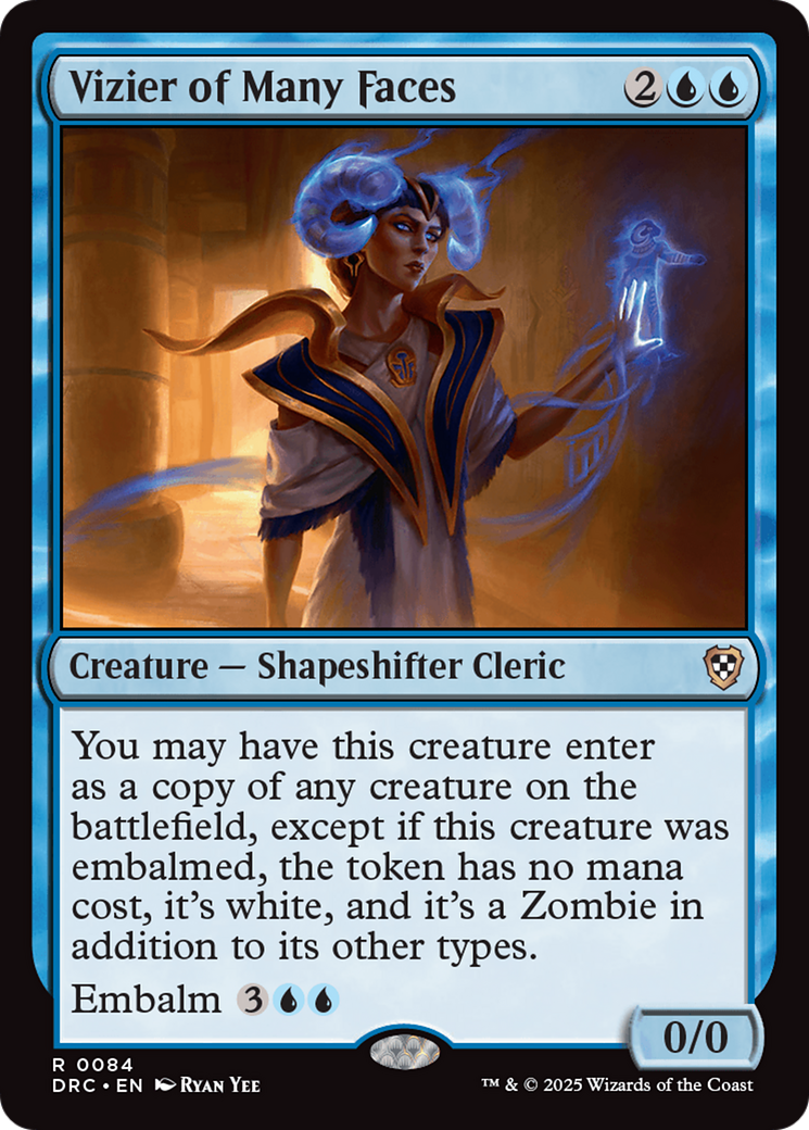 Vizier of Many Faces [Aetherdrift Commander] - The Mythic Store | 24h Order Processing