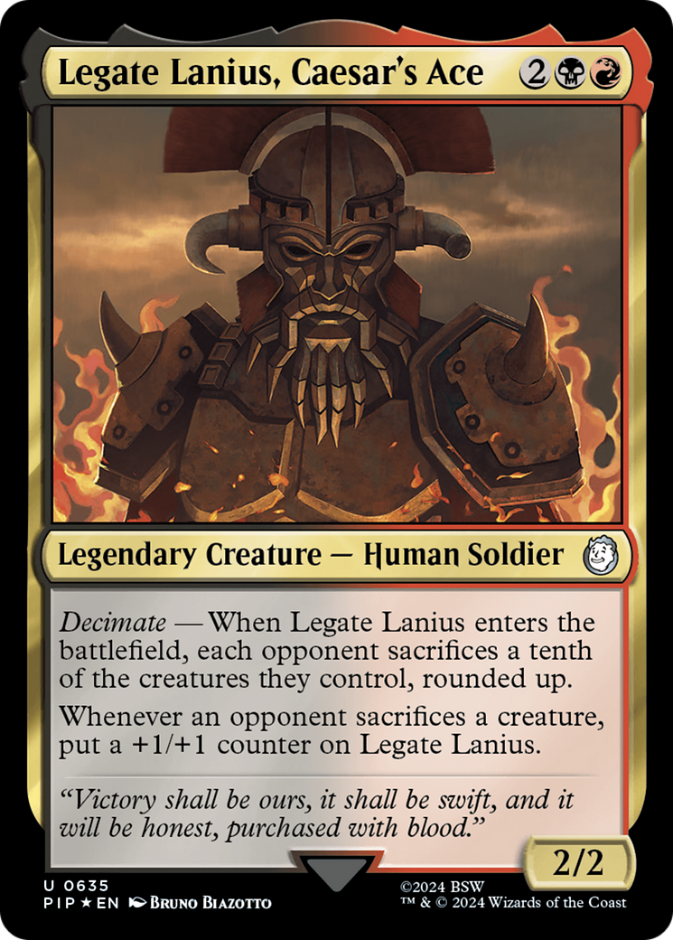 Legate Lanius, Caesar's Ace (Surge Foil) [Fallout] - The Mythic Store | 24h Order Processing