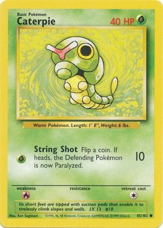 Caterpie (45/102) [Base Set Unlimited] - The Mythic Store | 24h Order Processing