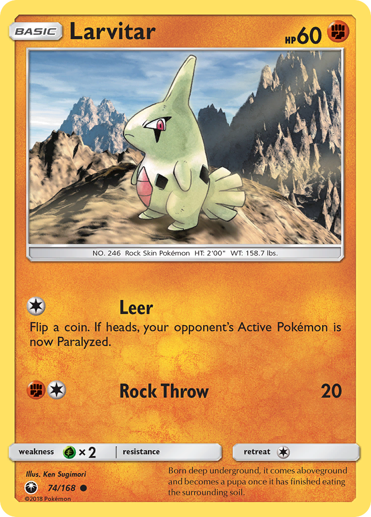 Larvitar (74/168) [Sun & Moon: Celestial Storm] - The Mythic Store | 24h Order Processing