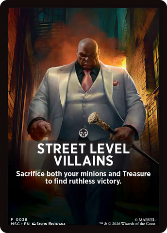 Street Level Villains Theme Card [Marvel Super Heroes Commander] - The Mythic Store | 24h Order Processing