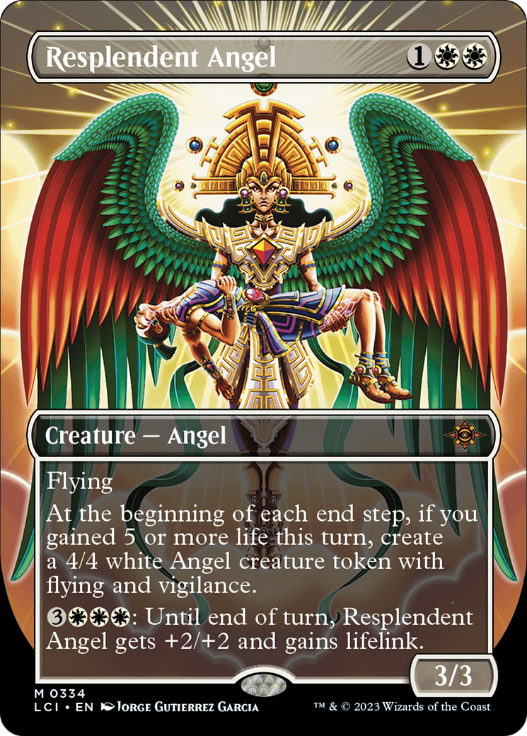 Resplendent Angel (Borderless) [The Lost Caverns of Ixalan] - The Mythic Store | 24h Order Processing