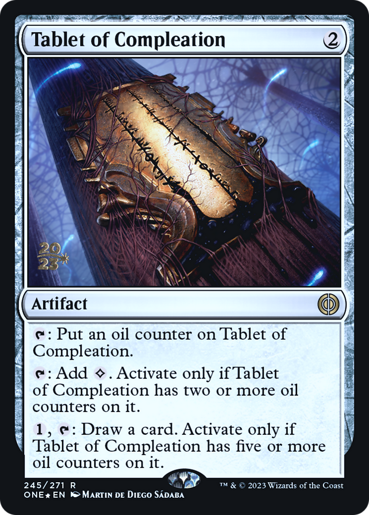 Tablet of Compleation [Phyrexia: All Will Be One Prerelease Promos] - The Mythic Store | 24h Order Processing