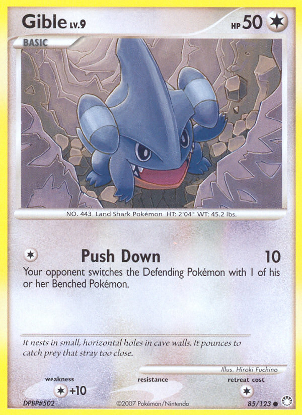 Gible (85/123) [Diamond & Pearl: Mysterious Treasures] - The Mythic Store | 24h Order Processing