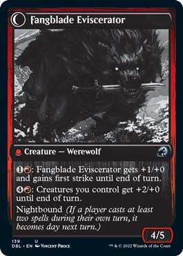 Fangblade Brigand // Fangblade Eviscerator [Innistrad: Double Feature] - The Mythic Store | 24h Order Processing