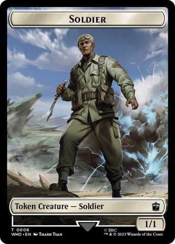 Soldier // Food (0027) Double-Sided Token [Doctor Who Tokens] - The Mythic Store | 24h Order Processing