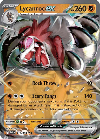 Lycanroc ex (117/193) [Scarlet & Violet: Paldea Evolved] - The Mythic Store | 24h Order Processing