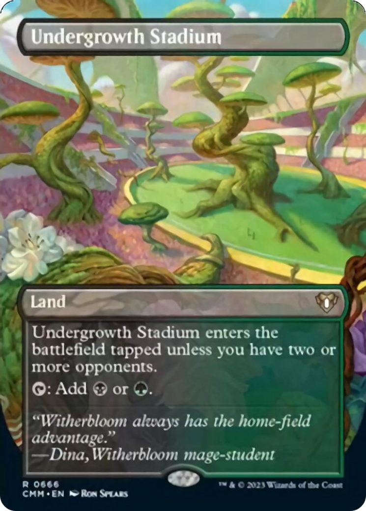 Undergrowth Stadium (Borderless Alternate Art) [Commander Masters] - The Mythic Store | 24h Order Processing