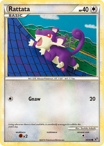 Rattata (64/90) [HeartGold & SoulSilver: Undaunted] - The Mythic Store | 24h Order Processing