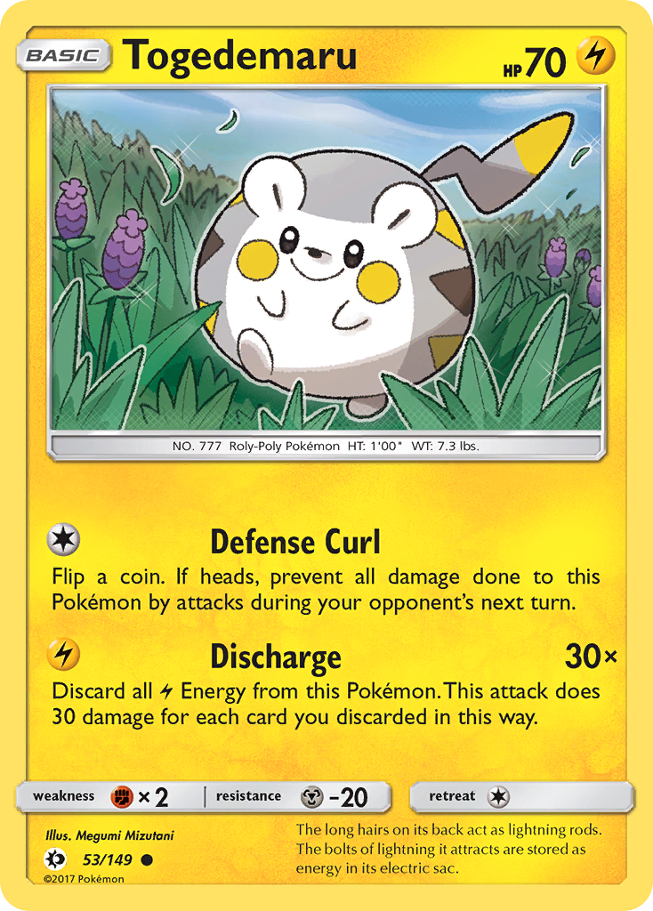 Togedemaru (53/149) [Sun & Moon: Base Set] - The Mythic Store | 24h Order Processing