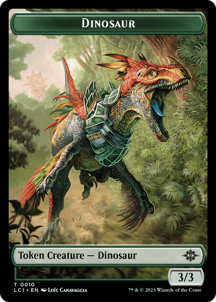 Dinosaur Token (0010) [The Lost Caverns of Ixalan Tokens] - The Mythic Store | 24h Order Processing