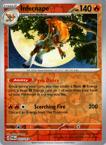 Infernape (033/167) [Scarlet & Violet: Twilight Masquerade] - The Mythic Store | 24h Order Processing