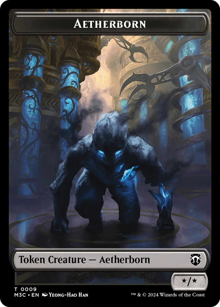 Aetherborn (Ripple Foil) // Servo Double-Sided Token [Modern Horizons 3 Commander Tokens] - The Mythic Store | 24h Order Processing