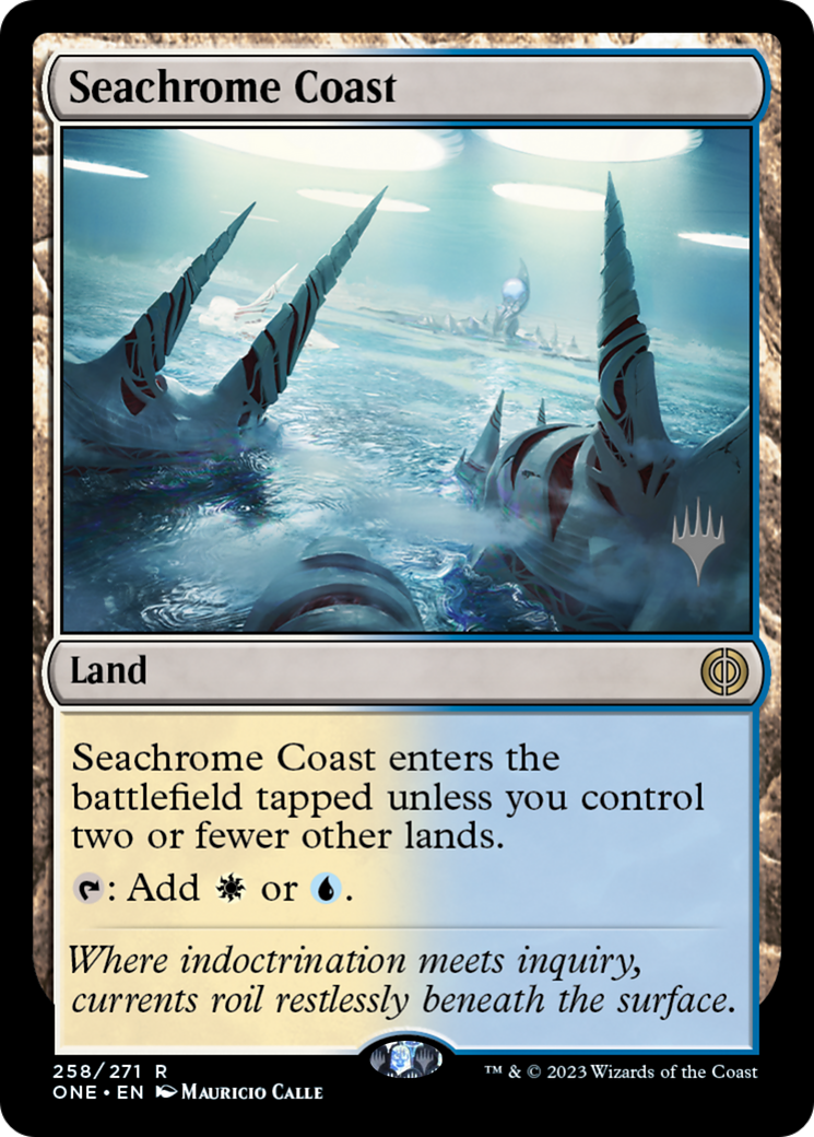 Seachrome Coast (Promo Pack) [Phyrexia: All Will Be One Promos] - The Mythic Store | 24h Order Processing
