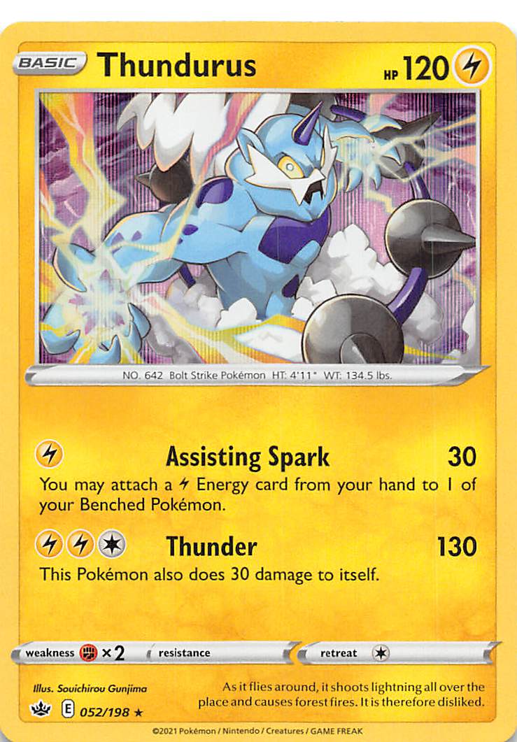 Thundurus (052/198) [Sword & Shield: Chilling Reign] - The Mythic Store | 24h Order Processing