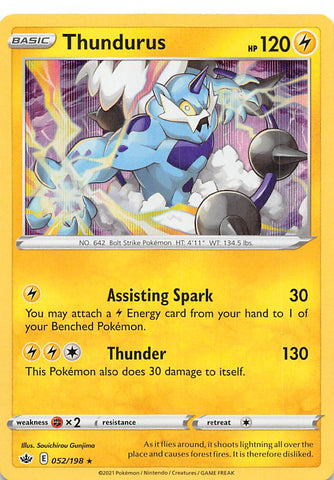 Thundurus (052/198) [Sword & Shield: Chilling Reign] - The Mythic Store | 24h Order Processing