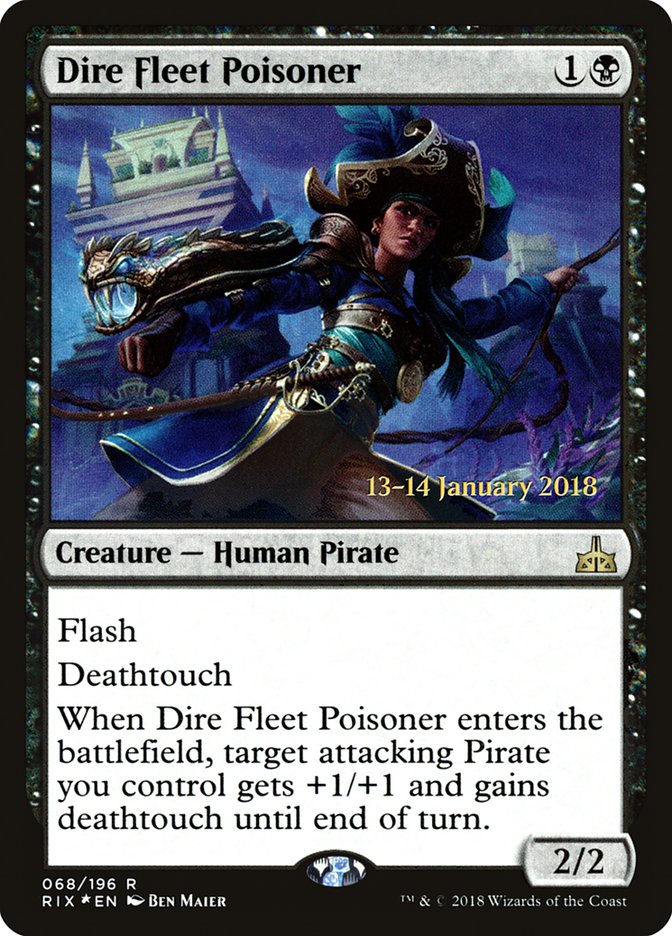 Dire Fleet Poisoner [Rivals of Ixalan Prerelease Promos] - The Mythic Store | 24h Order Processing